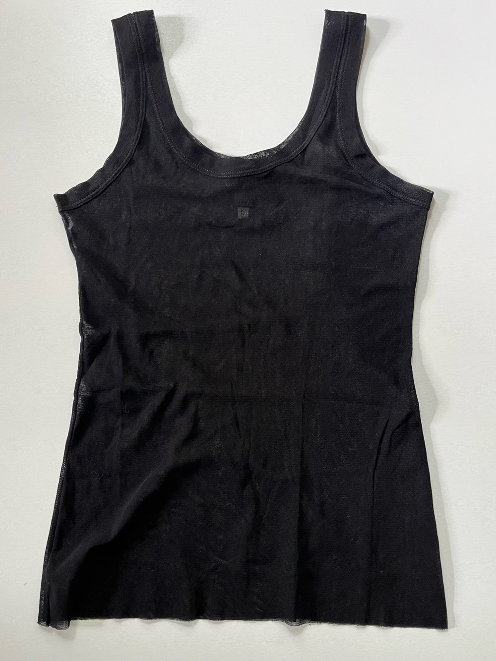 Jean Paul Gaultier 2000s mesh sleeveless top. Very stretchy. Size L